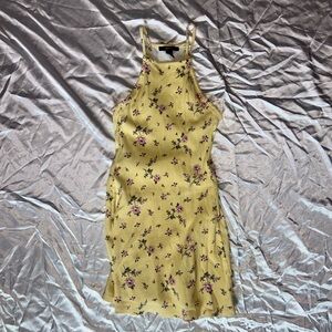 Forever 21 Yellow and Pink floral Mini Dress